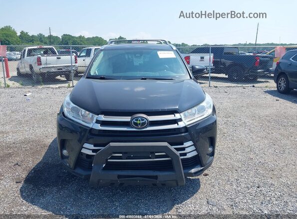 5TDJZRFH1KS564929 2019 TOYOTA HIGHLANDER Black ხელსაწყოთა პანელის ხედი