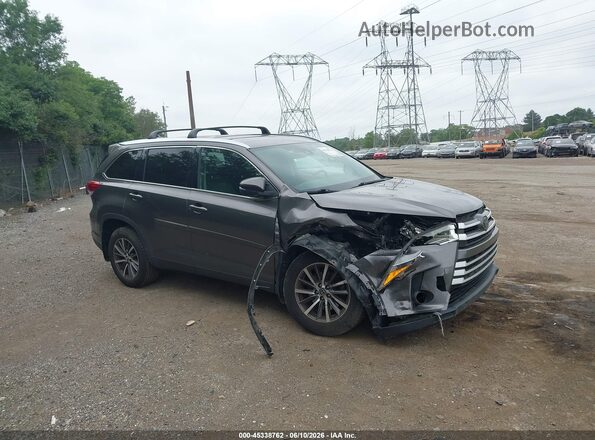 5TDJZRFH1KS569094 2019 TOYOTA HIGHLANDER Gray Դիմացի տեսք