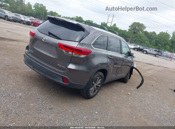 5TDJZRFH1KS569094 2019 TOYOTA HIGHLANDER Gray Հետևի աջ