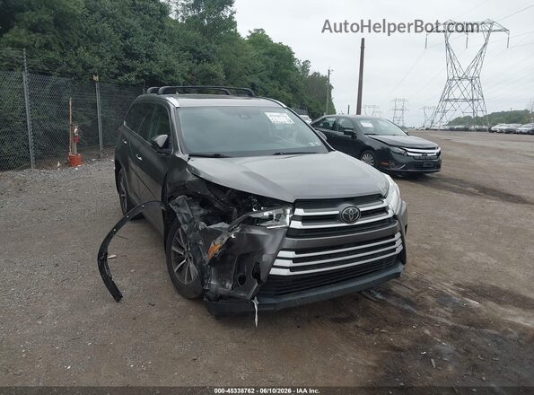 5TDJZRFH1KS569094 2019 TOYOTA HIGHLANDER Gray 