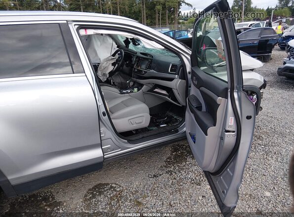 5TDJZRFH1KS982021 2019 TOYOTA HIGHLANDER Silver წინა სალონის ხედი