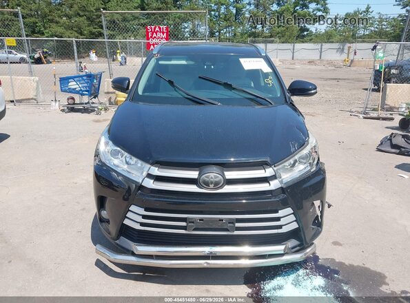 5TDJZRFH2HS361346 2017 TOYOTA HIGHLANDER Black Vista del cuadro de instrumentos