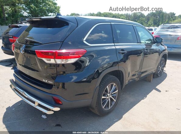 5TDJZRFH2HS361346 2017 TOYOTA HIGHLANDER Black Trasero derecho