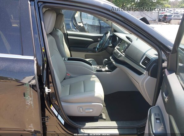 5TDJZRFH2HS361346 2017 TOYOTA HIGHLANDER Black Vista interior delantera