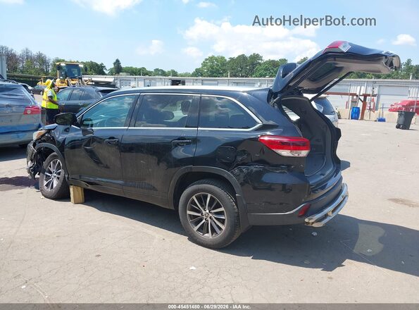 5TDJZRFH2HS361346 2017 TOYOTA HIGHLANDER Black Trasero izquierdo