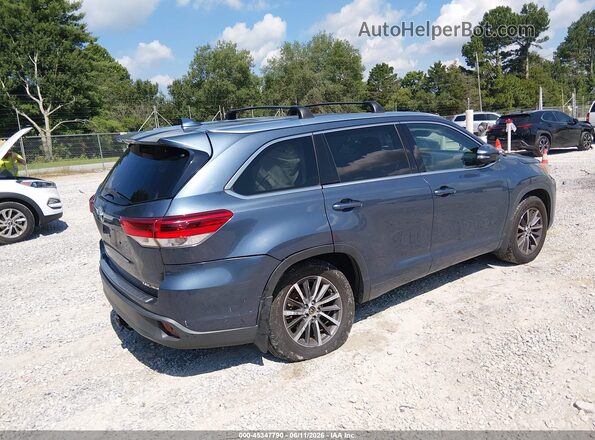 5TDJZRFH2HS406429 2017 TOYOTA HIGHLANDER Blue Задня права чверть