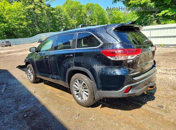 5TDJZRFH2HS417589 2017 TOYOTA HIGHLANDER Black Trasero izquierdo