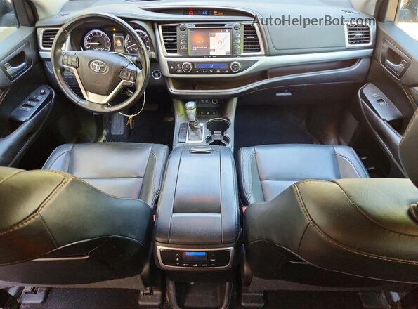 5TDJZRFH2HS417589 2017 TOYOTA HIGHLANDER Black Vista del salpicadero