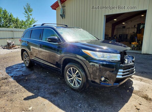 5TDJZRFH2HS417589 2017 TOYOTA HIGHLANDER Black Delantero derecho