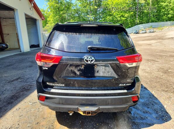 5TDJZRFH2HS417589 2017 TOYOTA HIGHLANDER Black Vista trasera