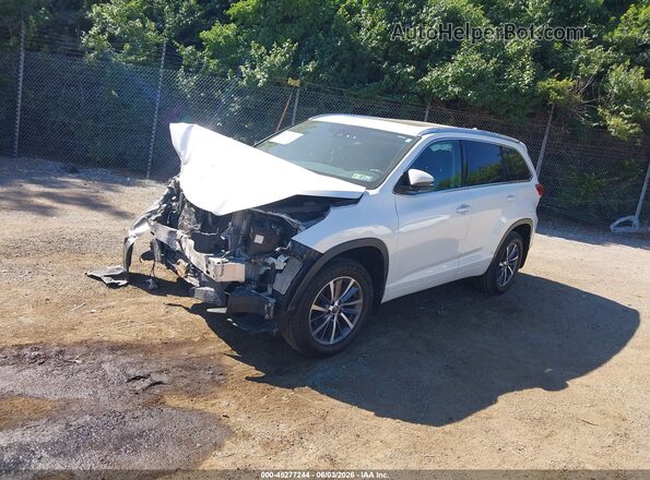 5TDJZRFH2HS431489 2017 TOYOTA HIGHLANDER White წინა მარცხენა ხედი სამი მეოთხედიდან