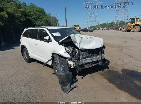 5TDJZRFH2HS431489 2017 TOYOTA HIGHLANDER White წინა ხედი