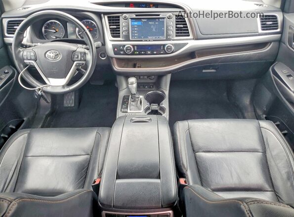 5TDJZRFH2HS456991 2017 TOYOTA HIGHLANDER Silver Vista del salpicadero