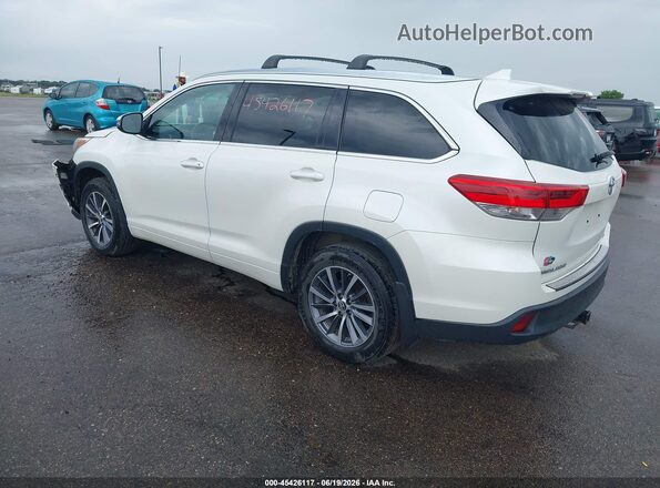 5TDJZRFH2HS515716 2017 TOYOTA HIGHLANDER Белый Задняя левая четверть
