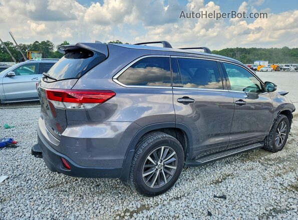 5TDJZRFH2JS536278 2018 TOYOTA HIGHLANDER Gray Задня права чверть