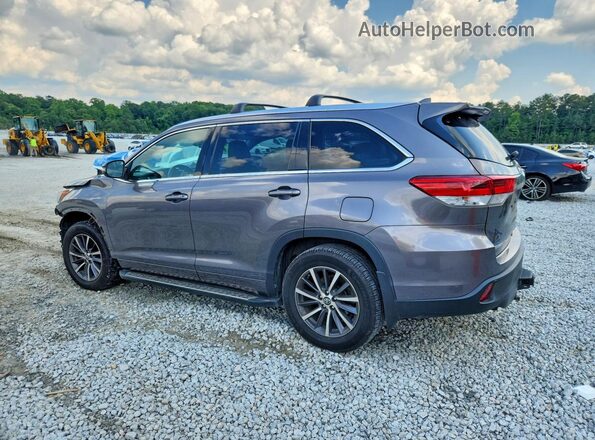 5TDJZRFH2JS536278 2018 TOYOTA HIGHLANDER Gray Задня ліва чверть