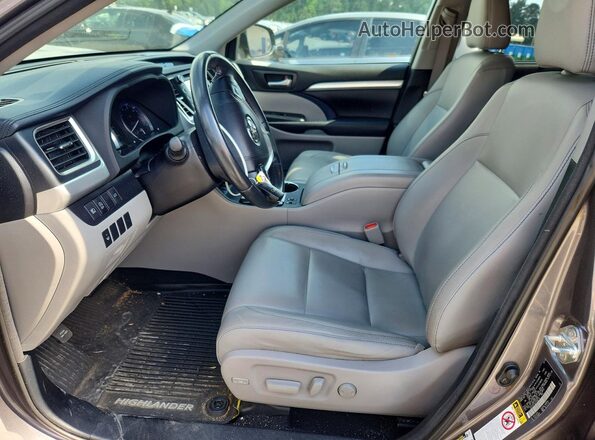 5TDJZRFH2JS536278 2018 TOYOTA HIGHLANDER Gray Вид салону спереду