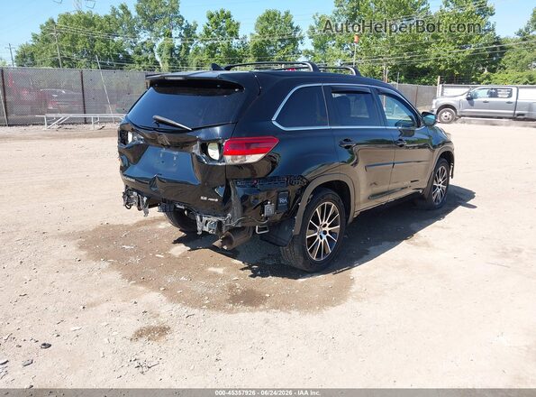 5TDJZRFH2JS553825 2018 TOYOTA HIGHLANDER Black Tył prawy