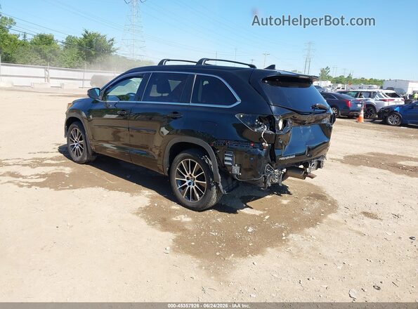 5TDJZRFH2JS553825 2018 TOYOTA HIGHLANDER Black Tył lewy