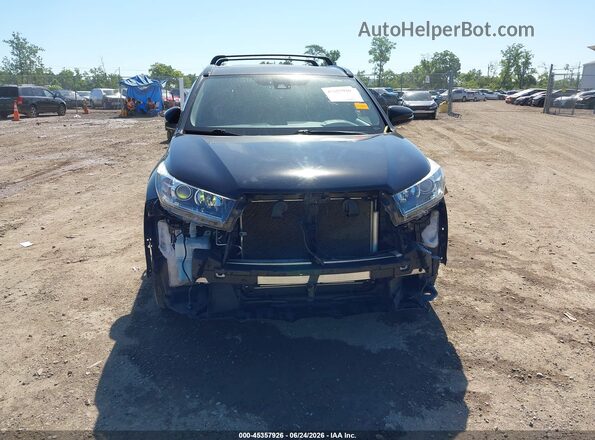 5TDJZRFH2JS553825 2018 TOYOTA HIGHLANDER Black Widok wnętrza z tyłu