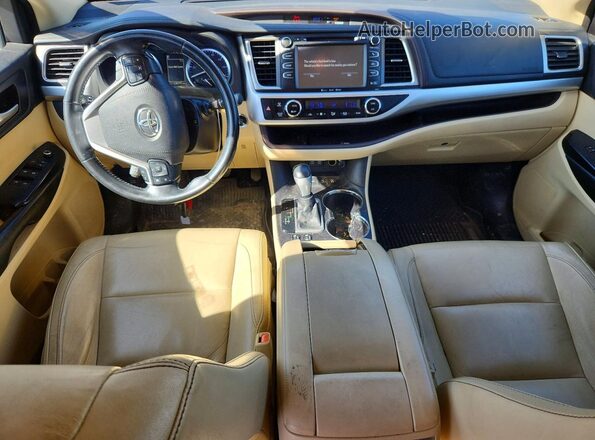 5TDJZRFH2JS851520 2018 TOYOTA HIGHLANDER Burgundy Widok deski rozdzielczej