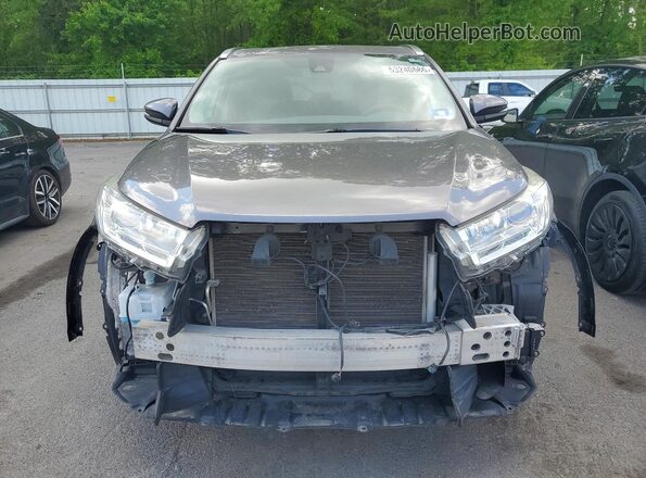 5TDJZRFH2KS562834 2019 TOYOTA HIGHLANDER Gray Front view