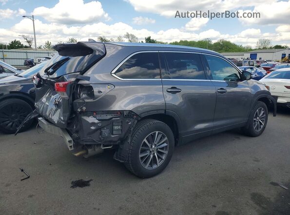 5TDJZRFH2KS562834 2019 TOYOTA HIGHLANDER Gray Rear right