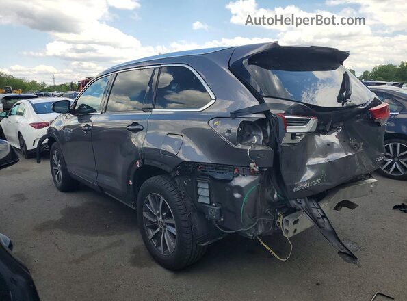 5TDJZRFH2KS562834 2019 TOYOTA HIGHLANDER Gray Rear left