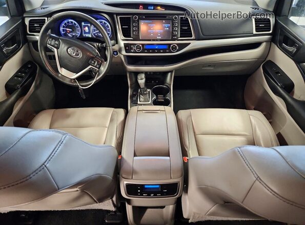 5TDJZRFH2KS572263 2019 TOYOTA HIGHLANDER Белый Вид панели приборов