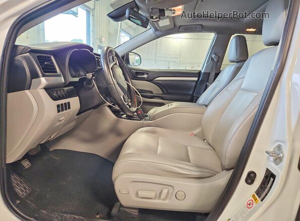5TDJZRFH2KS572263 2019 TOYOTA HIGHLANDER Белый Вид салона спереди