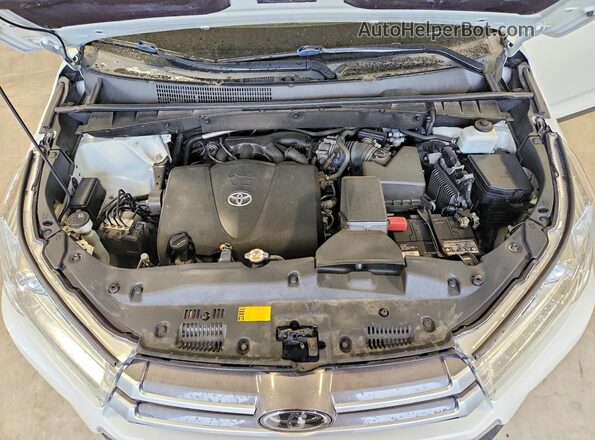 5TDJZRFH2KS572263 2019 TOYOTA HIGHLANDER Белый Вид подкапотного пространства