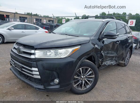 5TDJZRFH3JS859481 2018 TOYOTA HIGHLANDER Black Передня ліва чверть