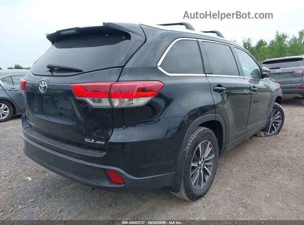 5TDJZRFH3JS859481 2018 TOYOTA HIGHLANDER Black Задня права чверть