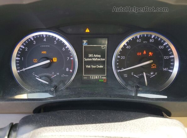 5TDJZRFH3JS879116 2018 TOYOTA HIGHLANDER Burgundy Instrument cluster view