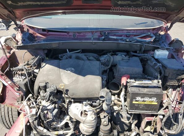 5TDJZRFH3JS879116 2018 TOYOTA HIGHLANDER Burgundy Engine compartment view