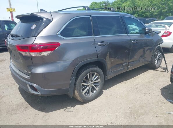 5TDJZRFH3JS913491 2018 TOYOTA HIGHLANDER Серый Задняя правая четверть