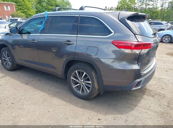 5TDJZRFH3JS913491 2018 TOYOTA HIGHLANDER Серый Задняя левая четверть