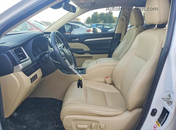 5TDJZRFH3KS582736 2019 TOYOTA HIGHLANDER White 