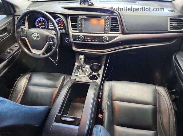 5TDJZRFH4HS372185 2017 TOYOTA HIGHLANDER Темно-бордовый Вид панели приборов
