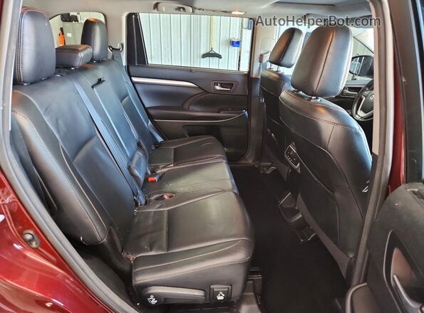 5TDJZRFH4HS372185 2017 TOYOTA HIGHLANDER Темно-бордовый Вид задней части салона