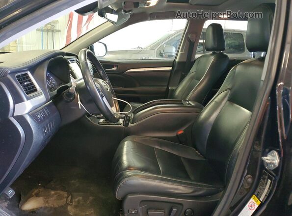 5TDJZRFH4JS527050 2018 TOYOTA HIGHLANDER Black Vista interior delantera