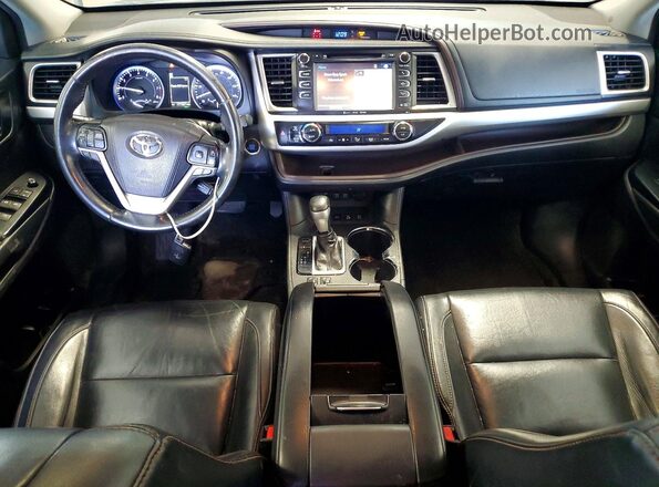 5TDJZRFH4JS527050 2018 TOYOTA HIGHLANDER Black Vista del salpicadero