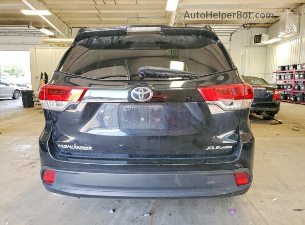 5TDJZRFH4JS527050 2018 TOYOTA HIGHLANDER Black Vista trasera