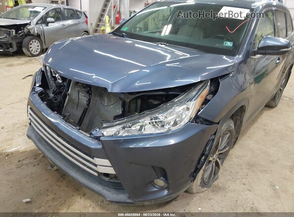 5TDJZRFH4JS801895 2018 TOYOTA HIGHLANDER Blue Vista frontal