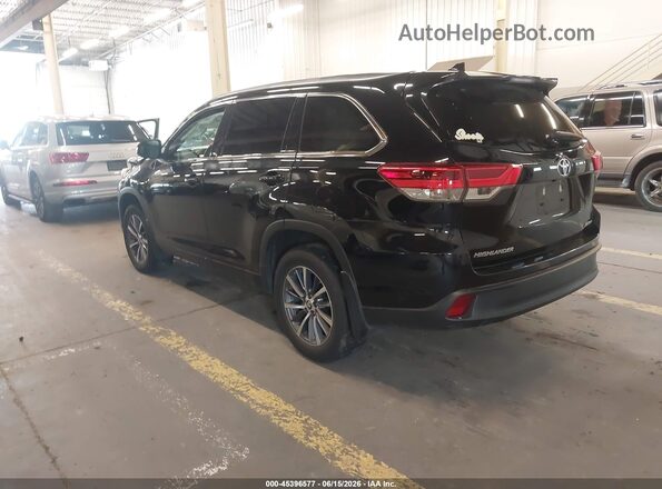 5TDJZRFH4JS843967 2018 TOYOTA HIGHLANDER Black Задня ліва чверть