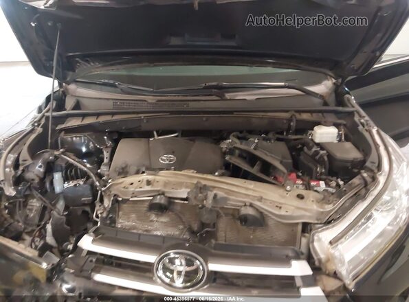5TDJZRFH4JS843967 2018 TOYOTA HIGHLANDER Black Вид ззаду