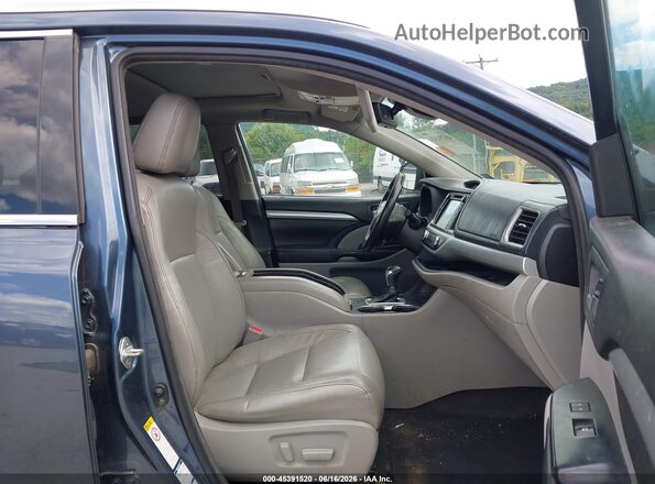 5TDJZRFH4JS865869 2018 TOYOTA HIGHLANDER Blue Vista interior delantera