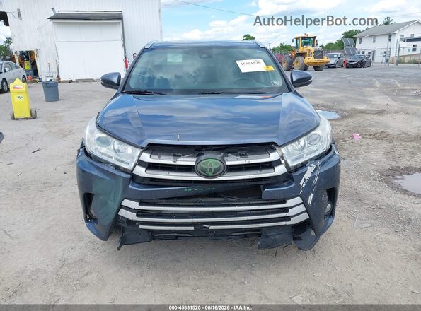 5TDJZRFH4JS865869 2018 TOYOTA HIGHLANDER Blue Vista frontal
