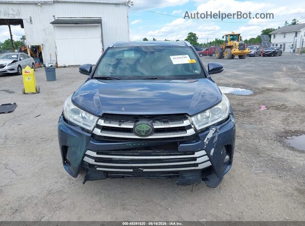 5TDJZRFH4JS865869 2018 TOYOTA HIGHLANDER Blue Vista del cuadro de instrumentos