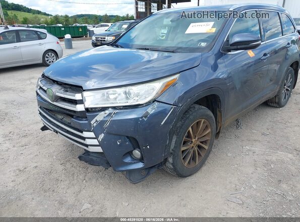 5TDJZRFH4JS865869 2018 TOYOTA HIGHLANDER Blue 